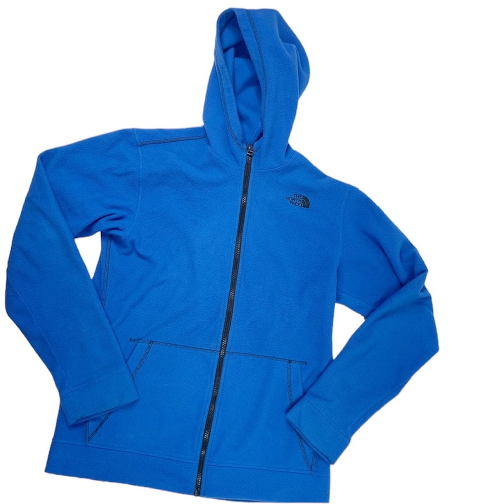 The North Face Blue Fleece Zip Up Hoodie